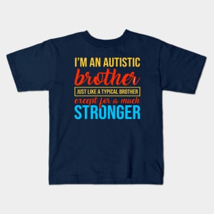 Autism Awareness Brother Kids T-Shirt